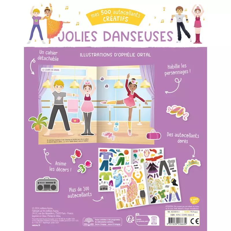 Mes 500 autocollants créatifs DANSE