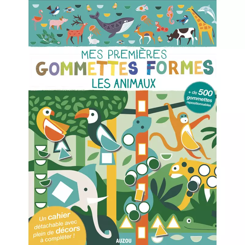 Mes premières gommettes à formes Les Animaux