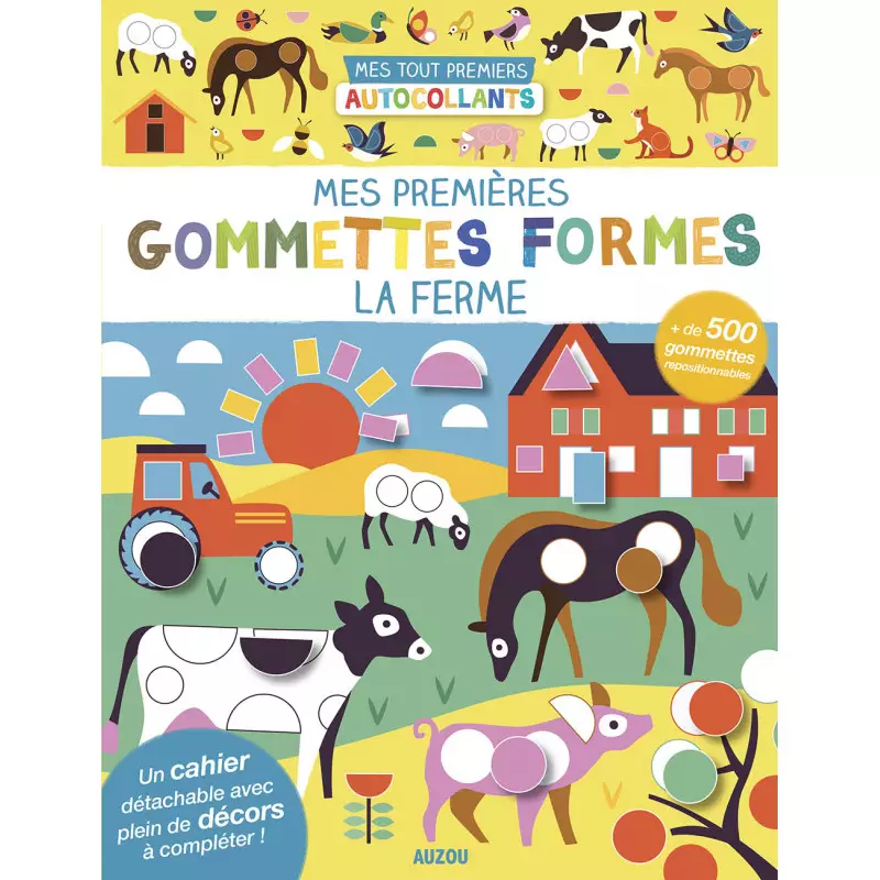 Mes premières gommettes à formes La ferme