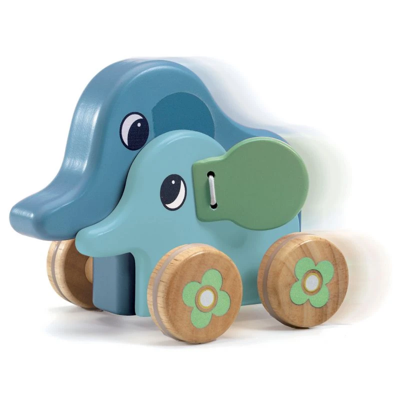 Jeux à pousser éléphant - Pitising