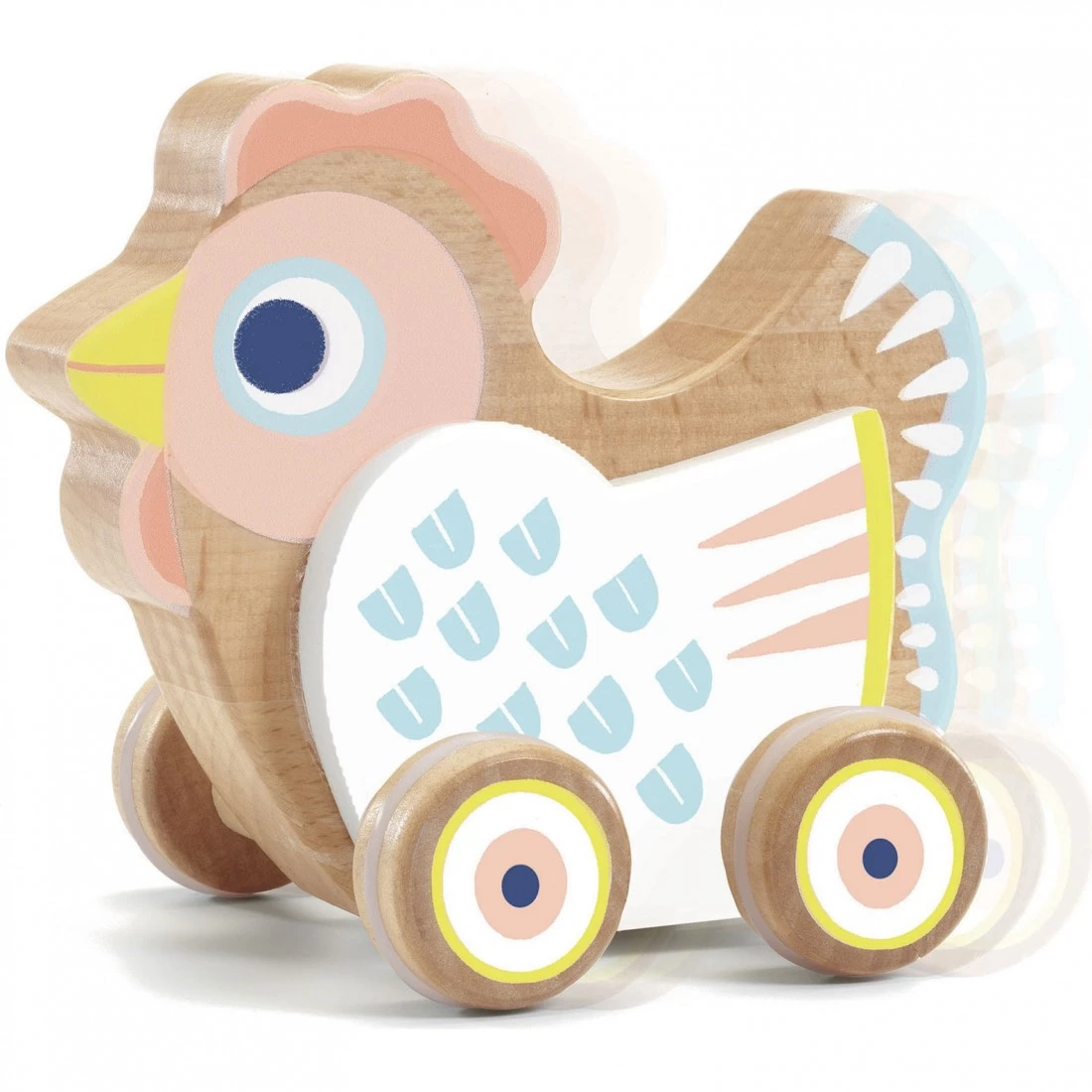 Jouet à pousser baby sing - Poule