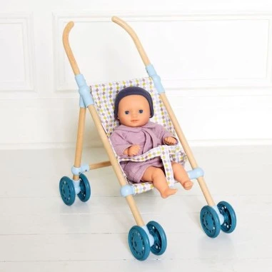 Poussette en bois bébé