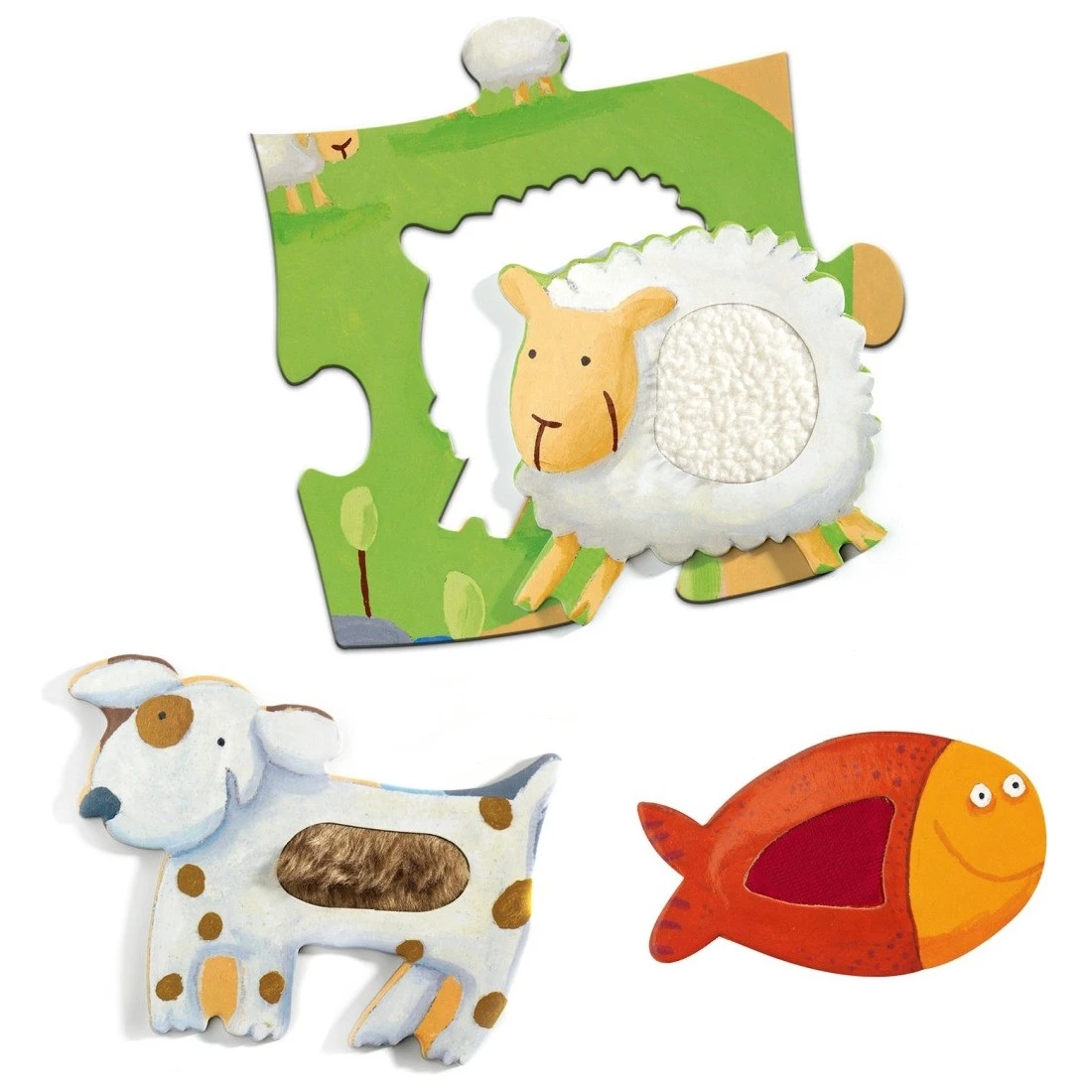 Puzzle géant tactilo ferme