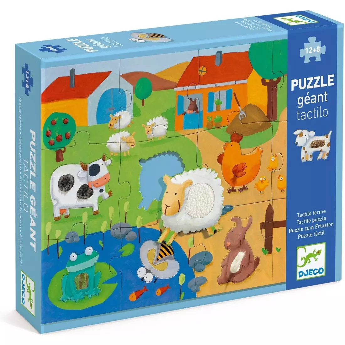 Puzzle géant tactilo ferme