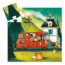 Puzzle silhouette 16pcs