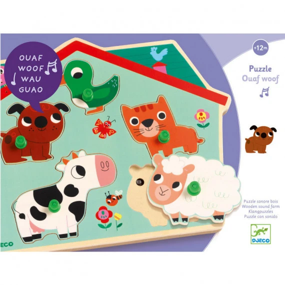 Puzzle sonore wouf ouaf