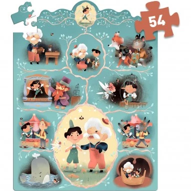 Story puzzle Pinocchio