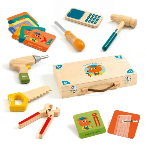 Super bricolo - Malette d'outils en bois