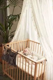 Ciel de lit vintage 245cm Ruffle Ivory