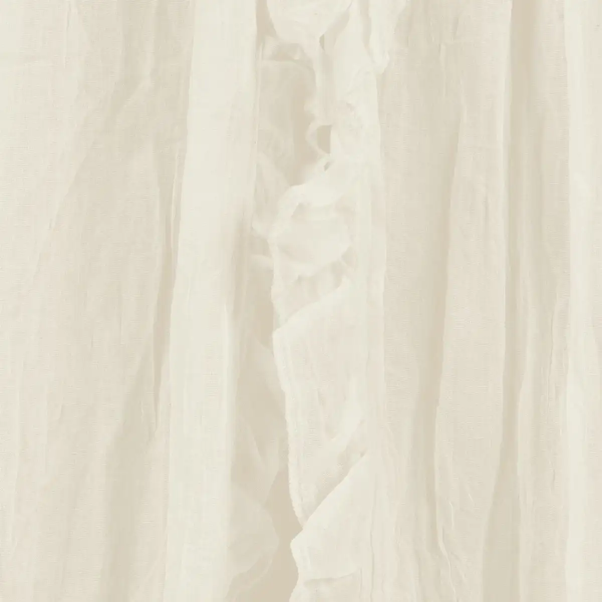 Ciel de lit vintage 245cm Ruffle Ivory