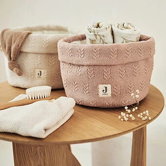 Petit panier de rangement produit - vieux rose knit